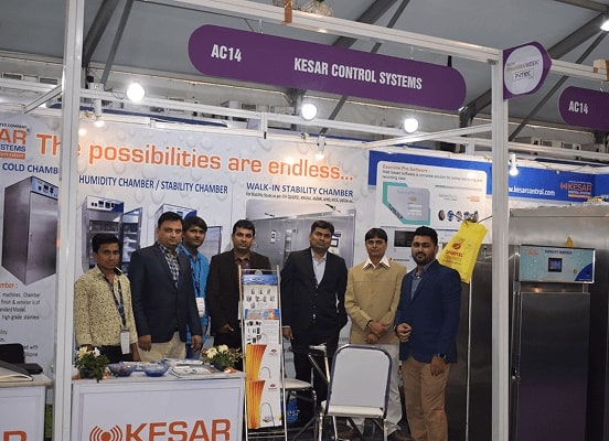 Kesar team networking at the event