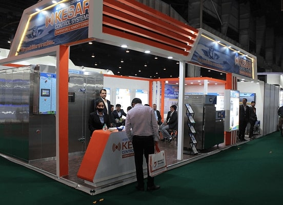 Event guests interacting with Kesar team