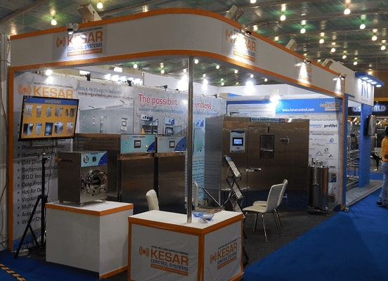 Kesar staff demonstrating product features