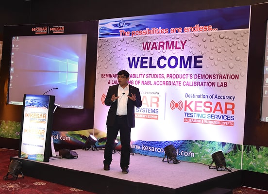 Kesar product demo at event