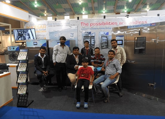 Kesar staff at exhibition at the event