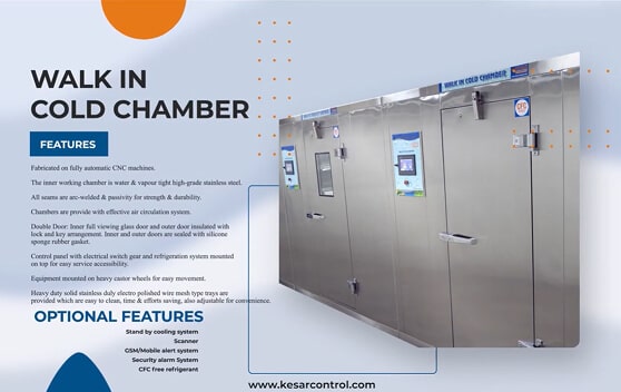 Kesar video poster for industry insights walk in cold chamber
